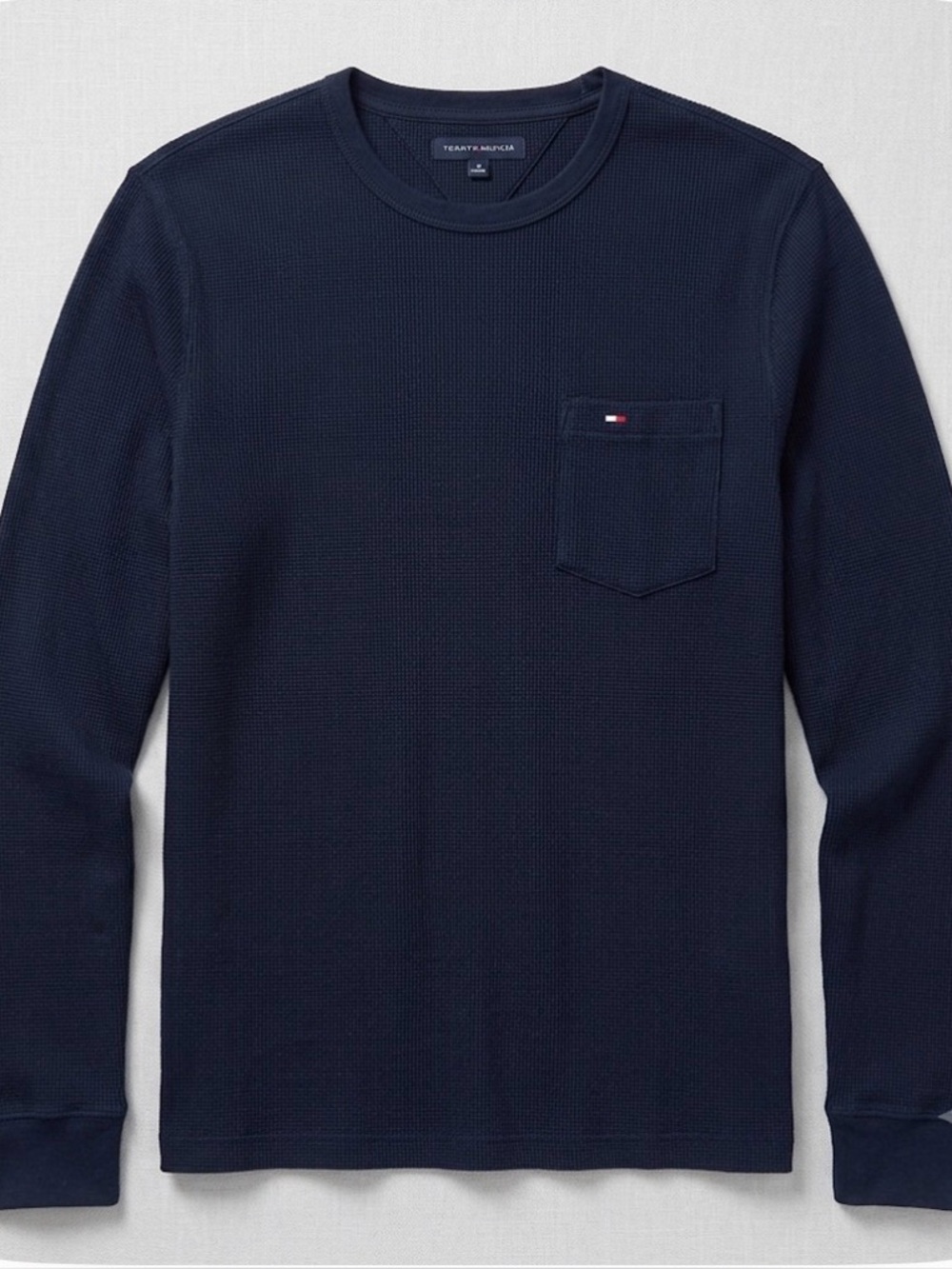 TOMMY HILFIGER Long Sleeve Crew Neck Shirt Men’s XL Navy Blue
